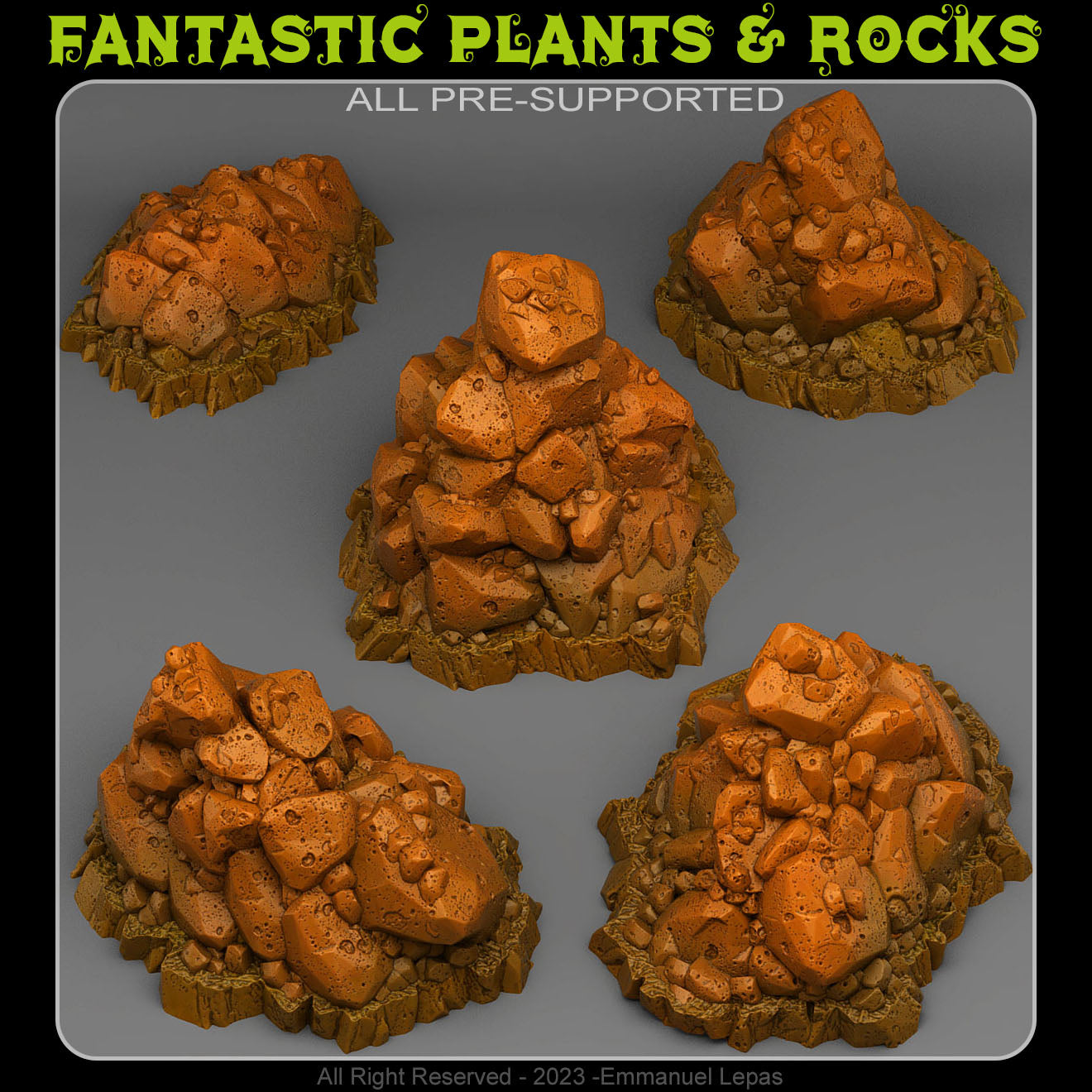 NATURAL PILE OF ROCKS
