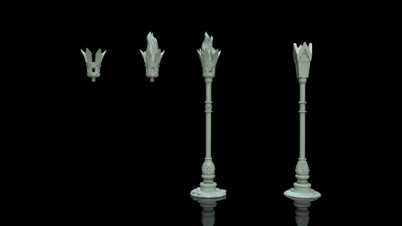 Ghastly Graves- Lamp Posts Set of 2