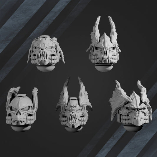 Night Hunters Heads - Set of 5