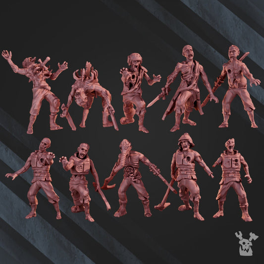 Pandemic Zombies Set of 10
